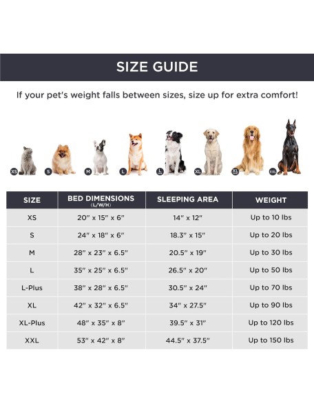 Orthopedic Dog Bed for Medium Dogs - Waterproof Dog Sofa Beds Medium, Supportive Foam Pet Couch Bed with Removable Washable Cover, Waterproof Lining and Nonskid Bottom, Grey