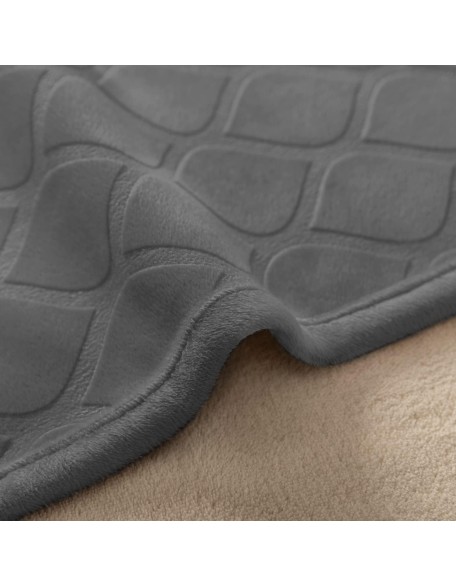 Waterproof Dog Blanket Bed Cover Dog Crystal Velvet Moroccan Fuzzy Cozy Plush Pet Blanket Throw Blanket for Couch Sofa(82 * 102 inch, Dark grey+Beige)