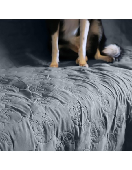 No Slip Pet Couch Cover, Waterproof Dog Bed Pad, Washable Sofa Furniture Protector Mat for Dogs Cats