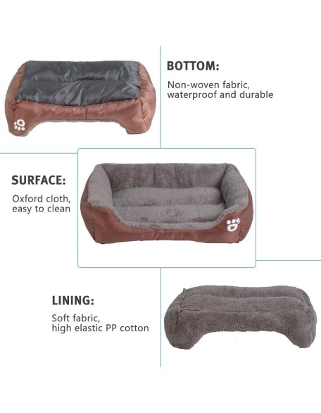 Dog Couches for Large Dogs Waterproof Breathable Pet Bed Super Soft Cat Sofa for Indoor Cats Multiple Puppy Kitten Bed Mat Rectangle Sleeping Cushion for Big Medium Small Dogs