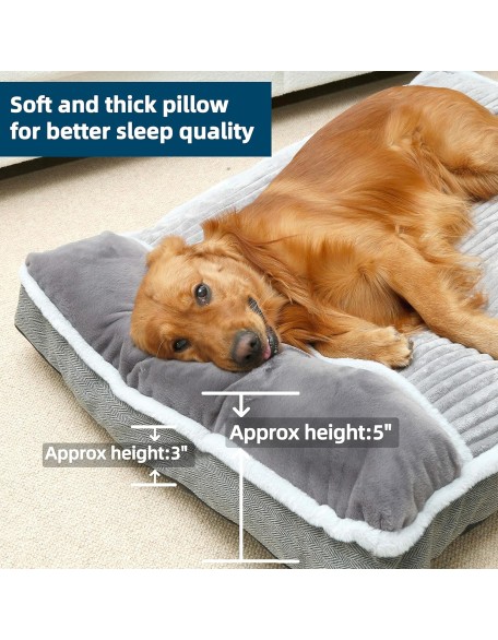 Dog Bed for Small Dogs, Dog Mattress with Pillow for Crate Kennel, Sofa Dog Bed, Super Soft pet Bed for Medium, Small Dogs Breeds,pet Bed Puppy Bed,beds & Furniture