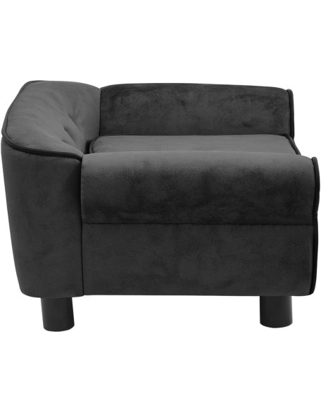 Pet Sofa - Comfortable Plush and Fir Wood Sofa for Small Pets - Dog Sofa with Anti-Slip Design and Washable Cushion Cover