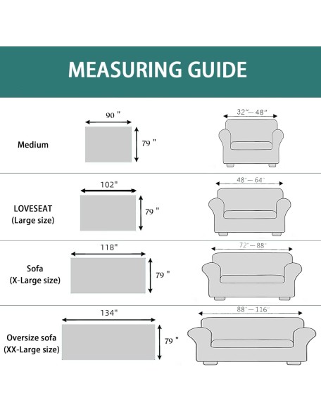 Waterproof Sofa Cover for Pets, Light Khaki Couch Covers for Sectional Sofa, Simple Style Sofa Covers for 2-3 Cushion Couch, Waterproof, Durable and Washable, XL 79" x 118"