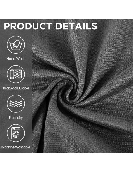 7 Pcs L Shape Sectional Recliner Sofa Covers 5 Seat Sectional Couch Covers Milk Silk Velvet Stretch Reclining Sofa Cover Sofa Slipcover Furniture Protector for Room (Dark Gray,Milk Silk)