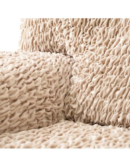 Sofa Slipcover - Stretch Sofa Cover - 3 Seater Couch Protector Cover for Pet and Kids - Shiny Soft Velvet Couch Slip Cover - Easy to Clean Sofa Slipcovers - Fuco Velvet - Champagne