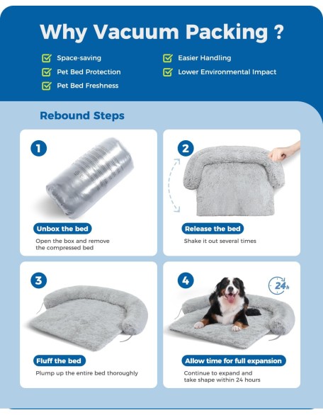 Dog Bed Large Sized Dog, Fluffy Dog Bed Couch Cover, Calming Large Dog Bed, Washable Dog Mat for Furniture Protector,Perfect for Small, Medium and Large Dogs and Cats
