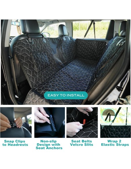 Dog Seat Covers for SUV Back Seat,100%Waterproof Dog Hammock for SUV,600D Heavy Durable Backseat Cover for Dogs,Pet Car Seat Protector for Midsize SUV Highlander/Pilot/Outback/Explorer/Cherokee