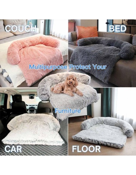 Dog Sofa Bed Mat Cover Soft Plush, Dog Mat Pet Sofa Mat Couch Cover for Dogs for Furniture Protector Dog Furniture Bed Sofa Cushion Washable Dogs Bed Mats Winter Warm Cat Litter Cat Mat (Color : Shav