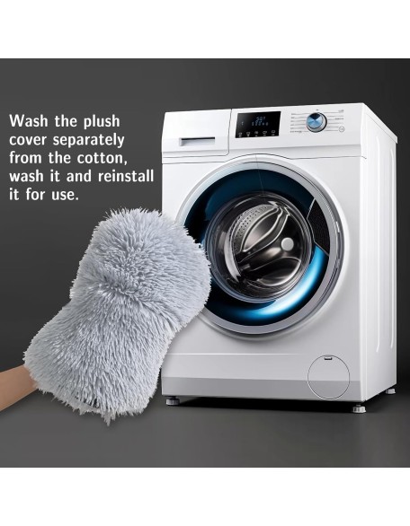 Luxurious Calming Fluffy Plush Dog Couch Bed mats for Pets Dog for sofa Mat Furniture Protector with Cover for Large Medium Small Dogs Anti Anxiety Dog Bed Pet Mat (Light Gray, 37.4"L x 31"W x5.3 "Th)