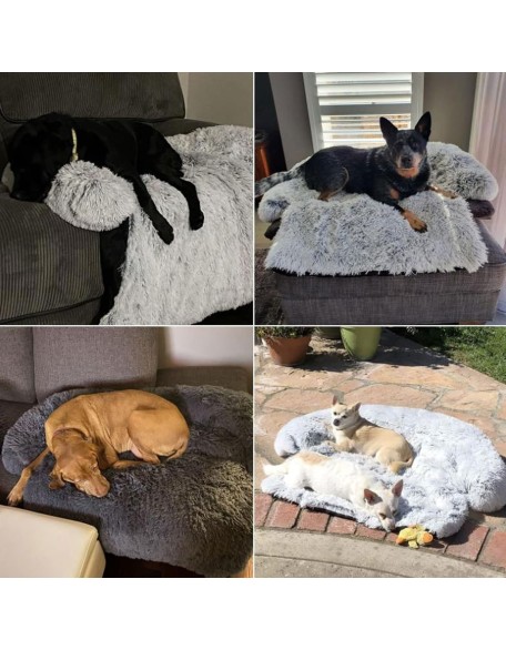 Large Dogs Sofa Bed Pet Dog Bed Sofa for Dog Pet Calming Bed Warm Nest Washable Soft Furniture Protector Mat Cat Blanket