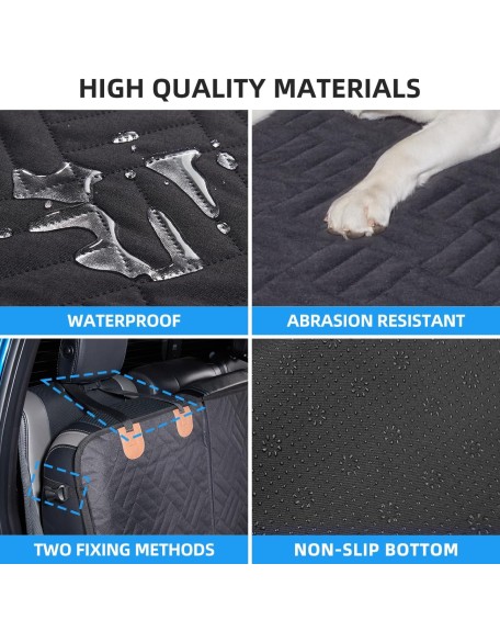 Dog Car Seat Cover for Back Seat,Seat Covers for Trucks,Dog Hammock for Truck,Back Seat Pet Cover for Dogs,Back Seat Extender for Dogs,Dog Seat Cover for Truck F150 & F-Series (Black, F150)