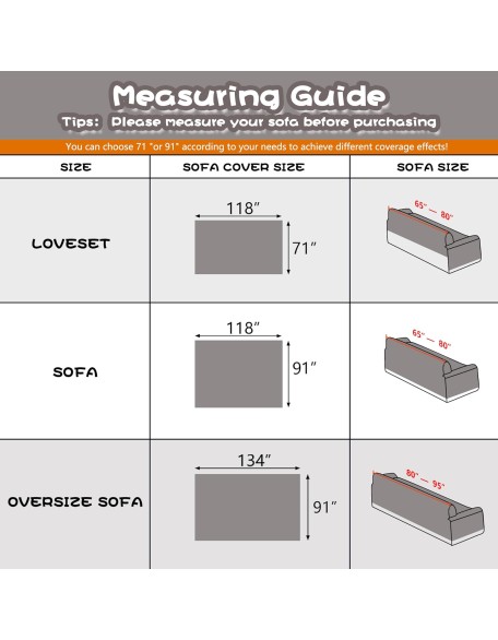 Couch Cover Sofa Covers for 3 Cushion Couch, Dog Couch Cover Protector for Sectional Sofa Covers, Non Slip Couch Protector Water Resistant Sofa Towel for Pet Cat Dog, 91" x 134", Grey