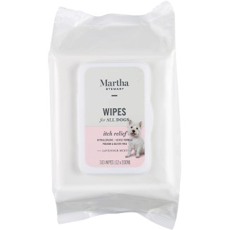 Martha Stewart for Pets Itch Relief Grooming Wipes for Dogs 