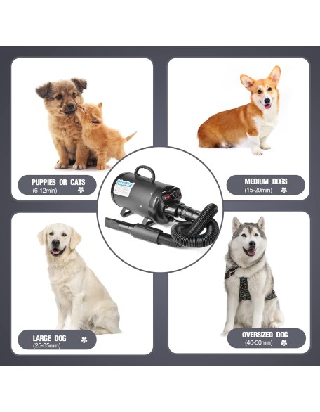 Dog Dryer, 4.5HP All-in-one Pet Grooming Dryer