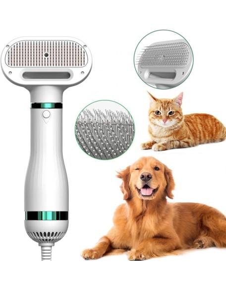 Pet Hair Dryer, Portable and Quiet 2 in 1 Pet Grooming Hair Dryer Blower