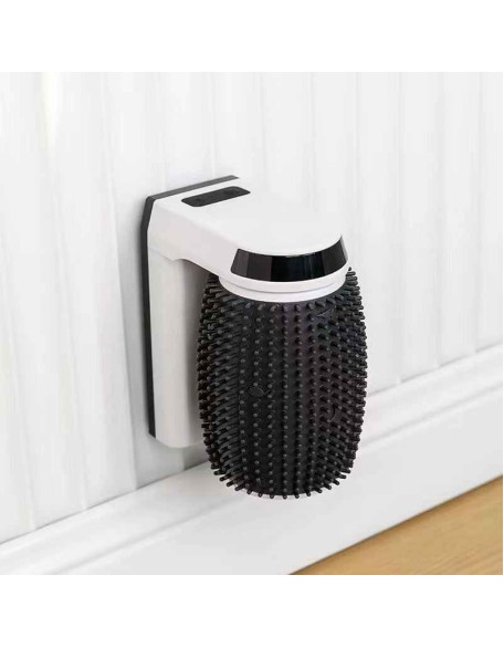 Automatic Cat Self Groomer Wall Corner Brushes Soft Cat Corner Scratcher Self Grooming