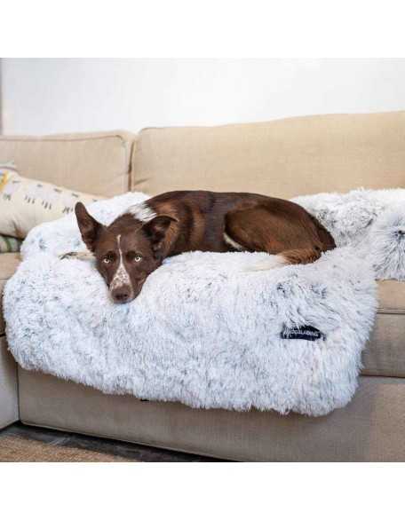 4 in 1 Comfy Pet Bed Calming Soft Faux Fur for Dogs Cats