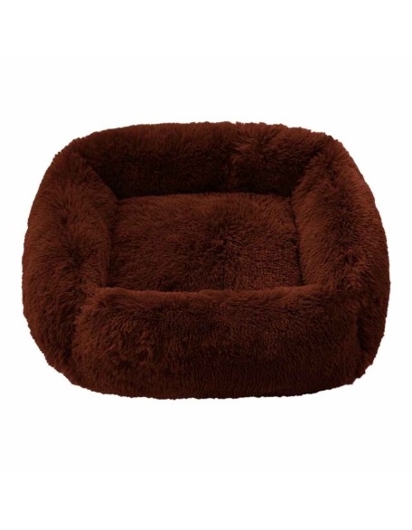 Plush Dog Bed, Super Soft Square Anti Anxiety Dog Bed